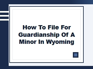 How to File for Guardianship of a Minor in Wyoming